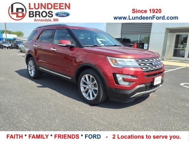 Used 2016 Ford Explorer Limited with VIN 1FM5K8F83GGB88425 for sale in Cokato, Minnesota